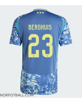 Billige Fotballdrakt Ajax Steven Berghuis #23 Replika Bortedrakt 2024-25 Kortermet